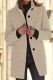 Apricot Casual Solid Cardigan Mandarin Collar Outerwear