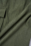 Apricot Casual Solid Patchwork Regular High Waist Conventional Solid Color Trousers