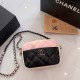 Black Pink Street Letter Patchwork Chains Bags
