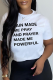 White Casual Daily Print Patchwork Letter O Neck T-Shirts