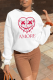 White Casual Vintage Print Patchwork O Neck Tops