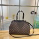 Black Street Elegant Letter Patchwork Bags