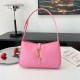 Deep Pink Street Simplicity Letter Zipper Bags