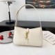 Cream White Street Simplicity Letter Zipper Bags