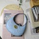 Sky Blue Street Simplicity Letter Zipper Bags