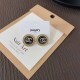 Black Elegant Simplicity Letter Rhinestone Earrings