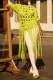 Green Casual Solid Tassel Hollowed Out O Neck Tops