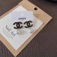 Black Elegant Simplicity Letter Patchwork Pearl Earrings