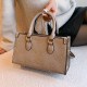 Khaki Street Simplicity Letter Patchwork Bags