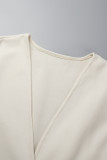 Black Elegant Solid Patchwork Cardigan Collar Outerwear