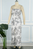 Black White Sexy Patchwork Zipper Strapless Pencil Skirt Dresses