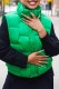Green Casual Solid Patchwork Zipper Mandarin Collar Outerwear