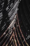 Black Celebrities Print Patchwork Spaghetti Strap Evening Dress Dresses