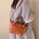 Brown Street Simplicity Solid Patchwork Zipper Bags