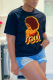 Black Street Vintage Print Patchwork O Neck T-Shirts