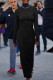 Black Sexy Solid Patchwork Fold Turtleneck Pleated Dresses