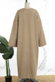 Black Elegant Solid Patchwork Cardigan Collar Outerwear