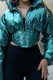 Blue Casual Solid Patchwork Zipper Collar Outerwear