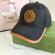 Black Street Figure Letter Patchwork Hat