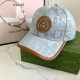 Blue Street Figure Letter Patchwork Hat