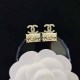 Gold Elegant Letter Patchwork Earrings