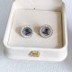 White Street Simplicity Letter Patchwork Earrings