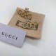 Gold Street Simplicity Letter Patchwork Rhinestone Earrings