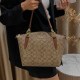 Brown Street Letter Geometric Zipper Bags
