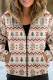 Light Khaki Casual Print Patchwork Zipper Hooded Collar Outerwear