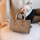 Khaki Street Elegant Letter Zipper Bags