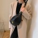 Black Street Simplicity Letter Zipper Bags