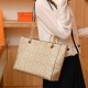 Khaki Street Simplicity Letter Geometric Chains Bags
