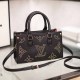 Black Street Elegant Letter Zipper Bags