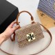 Khaki Street Simplicity Letter Geometric Patchwork Bags