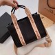 Black Street Simplicity Letter Patchwork Bags(Without Box)