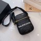 Black Street Simplicity Letter Patchwork Zipper Bags
