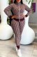 Burgundy Casual Print Letter Zipper Collar Long Sleeve Two Pieces