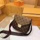 Khaki Street Simplicity Letter Patchwork Bags