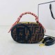 Black Celebrities Elegant Letter Patchwork Zipper Bags