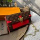 Red Street Simplicity Letter Patchwork Chains Bags