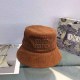 Brown Simplicity Letter Patchwork Hat