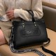 Black Street Simplicity Letter Patchwork Bags