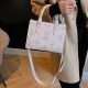White Celebrities Letter Patchwork Bags
