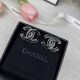 Black Simplicity Letter Patchwork Earrings