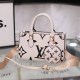 White Elegant Simplicity Letter Patchwork Bags