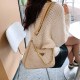 Light Khaki Street Simplicity Letter Chains Bags