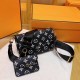 Black Street Simplicity Letter Patchwork Bags