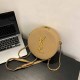 Khaki Street Simplicity Letter Chains Zipper Bags