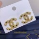 Gold Elegant Simplicity Letter Patchwork Earrings