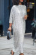Silver Street Solid Patchwork O Neck Long Dress Dresses